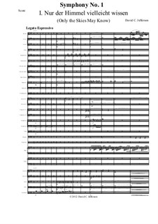 Symphony No.1 in A Major: Movement I by David Jefferson