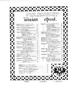 Rêveries d’automne, Op.8: No.11 Écho Rustique by Vladimir Ivanovich Rebikov