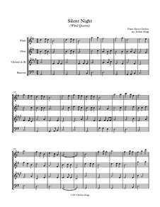 Ensemble version: For wind quartet by Franz Xaver Gruber
