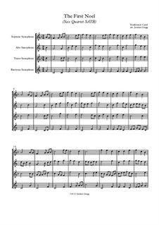 Vocal-instrumental version: For sax quartet SATB by folklore