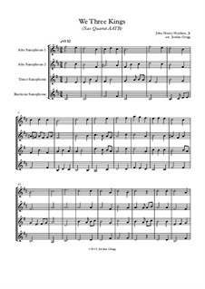 Chamber version: For sax quartet AATB by John H. Hopkins Jr.