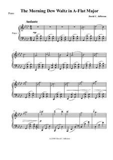 Piano Studies Bk.1: No.I - The Morning Dew Waltz in A-flat Major by David Jefferson