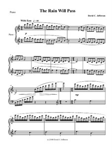 Piano Studies Bk.1: No.III - The Rain Will Pass by David Jefferson