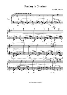 Piano Studies Bk.1: No.VIII - Fantasy in G minor by David Jefferson
