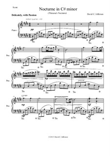 Piano Studies Bk.1: No.IX - Nocturne in C# minor by David Jefferson