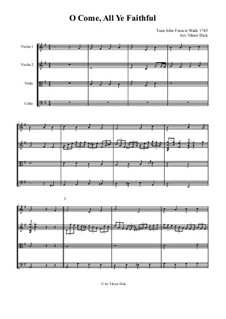Instrumental version: For string quartet by John Francis Wade