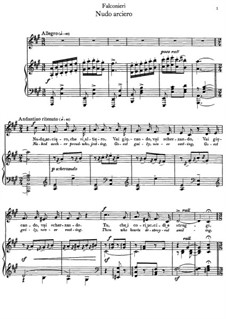 Nudo arciero: For mezzo-soprano and piano by Andrea Falconieri