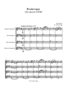 Boulavogue: For sax quartet SATB by Patrick Joseph McCall