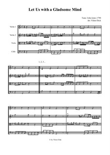 Let Us with a Gladsome Mind (String Quartet): Let Us with a Gladsome Mind (String Quartet) by John Antes