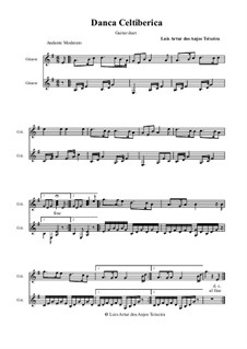 Celtiberian Dance: For guitar duet - G by Anjos Teixeira