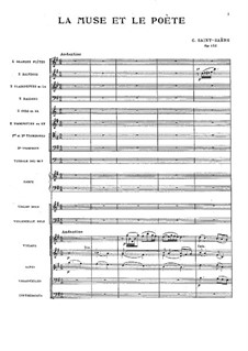 La muse et le poète, Op.132: Full score by Camille Saint-Saëns