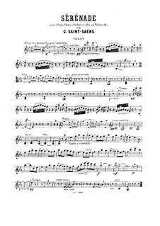 Sérénade in E Flat Major, Op.15: Full score, Parts by Camille Saint-Saëns
