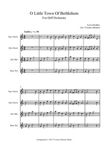 Chamber version: For orff orchestra by Lewis Henry Redner