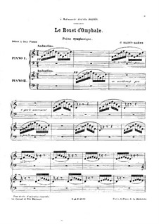 Le rouet d'Omphale, Op.31: For two pianos four hands by Camille Saint-Saëns