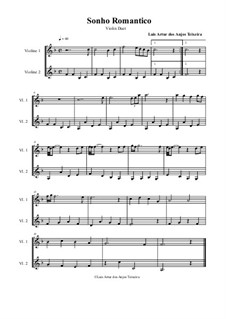 Romantic Dream: For violin duet by Anjos Teixeira