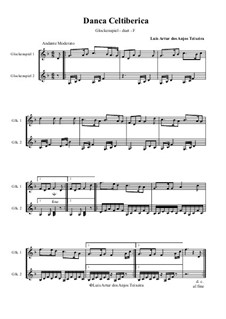 Celtiberian Dance: For chimes (bells) duet - F by Anjos Teixeira