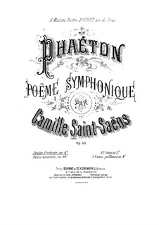 Phaeton, Op.39: Full score by Camille Saint-Saëns