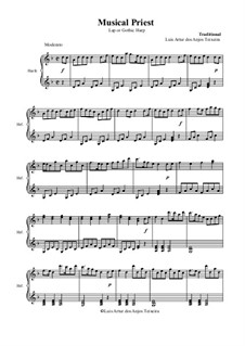 Musical Priest - Lap or Gothic Harp: Musical Priest - Lap or Gothic Harp by folklore