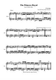 The Princess Royal - Lap or Gothic Harp: The Princess Royal - Lap or Gothic Harp by Turlough O'Carolan