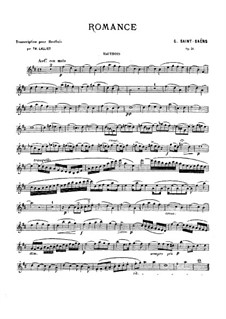Romance for Cello and Piano, Op.51: Version for oboe and piano – oboe part by Camille Saint-Saëns