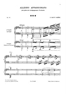 Allegro Appassionato, Op.70: For two piano four hands by Camille Saint-Saëns