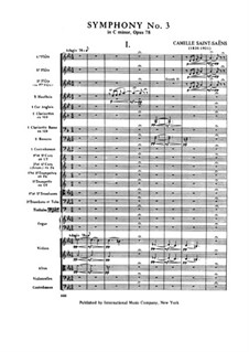 Symphony No.3 in C Minor 'Organ Symphony', Op.78: Movement I by Camille Saint-Saëns