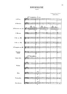 Havanaise, Op.83: Full score by Camille Saint-Saëns