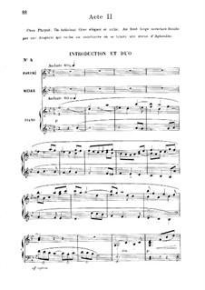 Phryné: Act II, for soloists, choir and piano by Camille Saint-Saëns