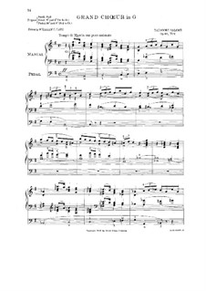 Cinq sorties, Op.68: No.2 Grand Choeur in G by Théodore Salomé