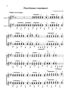 Carried away with happiness: Duo for two guitars by Sergej Kolgan