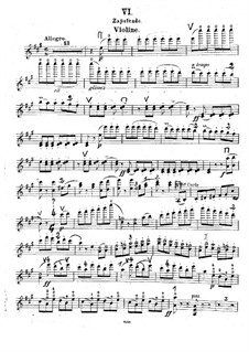 Zapateado, Op.23: For violin and piano – violin part by Pablo de Sarasate