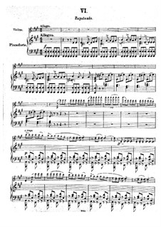 Zapateado, Op.23: For violin and piano by Pablo de Sarasate