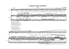 5 songs for tenor and piano: No.2, MVWV 336 by Maurice Verheul