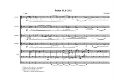 Psalm 33.1 and 33.2 for 4 soprano's and organ, MVWV 395: Psalm 33.1 and 33.2 for 4 soprano's and organ by Maurice Verheul
