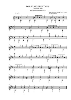The Fuggerin Dance: For guitar by Melchior Neusidler