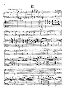 Piano Concerto No.1 in B Flat Minor, Op.32: Movement II, for Two Pianos Four Hands by Xaver Scharwenka