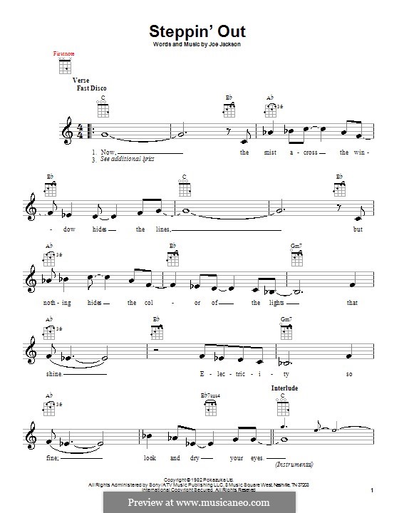 Steppin' Out: For ukulele by Joe Jackson