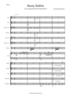 Bunny Rabbits for orchestra: Bunny Rabbits for orchestra by David W Solomons