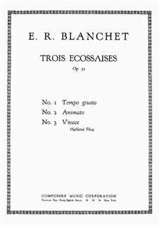 Trois Ecossaises, Op.35: Trois Ecossaises by Emile Blanchet