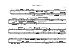 Versus canitur for piano solo 'a Glenn Gould study': No.1, MVWV 736 by Maurice Verheul