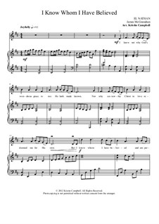 I Know Whom I Have Believed: For violin solo with piano accompaniment by James McGranahan