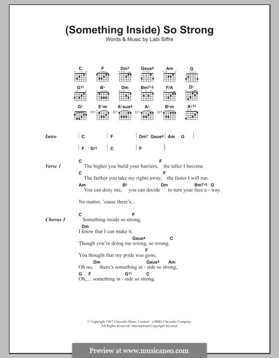 (Something Inside) So Strong: Lyrics and chords by Labi Siffre