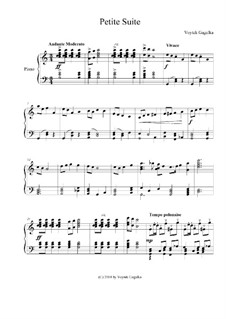 Petite suite: For piano solo by Voytek Gagalka