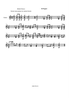 Bridal Chorus: For guitar by Richard Wagner