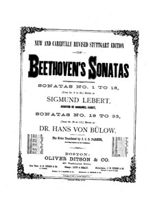 Sonata for Piano No.10, Op.14 No.2: For a single performer (Edited by S. Lebert) by Ludwig van Beethoven