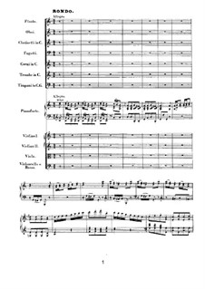 Concerto for Piano and Orchestra No.1, Op.15: Movement III by Ludwig van Beethoven