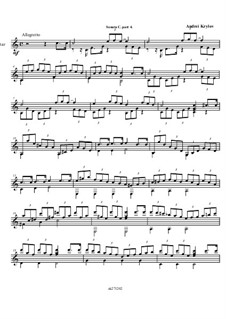 Sonata in C 'Italian, Classical', for classical guitar: Part IV by Andrei Krylov