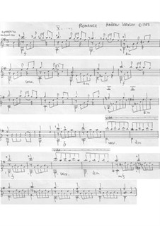 Russian Romance in Em for classical guitar: Russian Romance in Em for classical guitar by Andrei Krylov