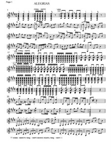 Study on theme of Alegrias for classical guitar: Study on theme of Alegrias for classical guitar by Andrei Krylov