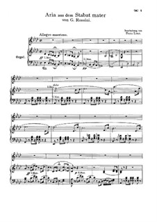 Stabat Mater: No.2 Cujus animam, for voice and organ by Gioacchino Rossini